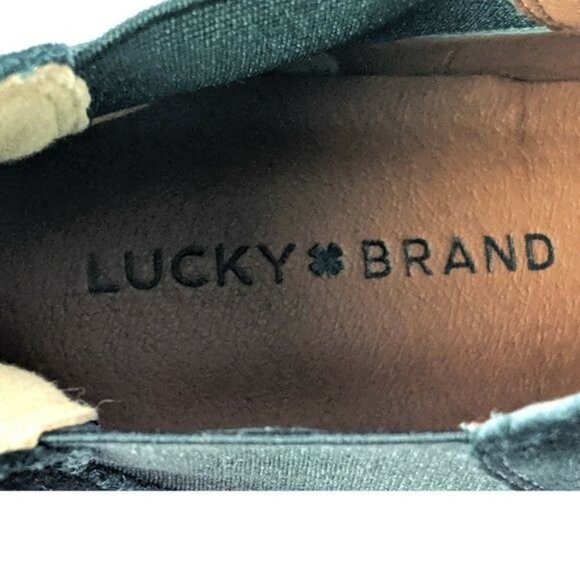 Lucky Brand Ankle Boots Womens 6 Black Suede Western Country Pull On Bellamy - Picture 6 of 8
